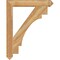 Ekena Millwork Merced Arts & Crafts Rough Sawn Bracket, Western Red Cedar, 4"W x 30"D x 38"H BKT04X30X38MRC03RWR - alternate 4